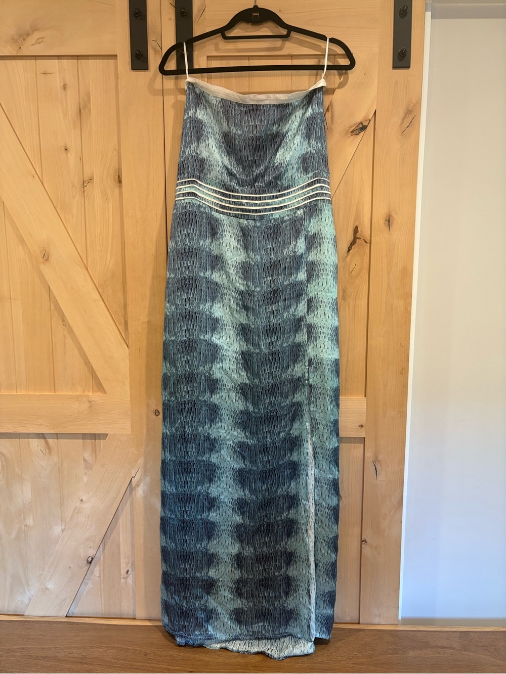 NWOT Silk Strapless Maxi Dress by AS by DF - Picture 2 of 6